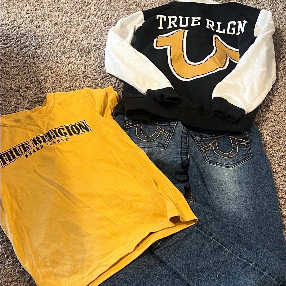 True Religion Kids Yellow Graphic Tee